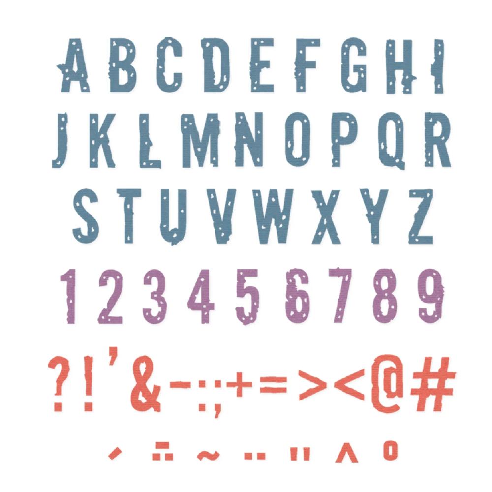 Sizzix Thinlits Die Set Typography By Seth Apter (43pk)
