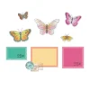 Sizzix Clear Stamps Set 11PK w/10PK Framelit Dies Postage Wings by 49 and Market