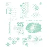 Sizzix Clear Stamps Set 11PK Holiday Textures by 49 and Market