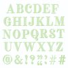 Sizzix Clear Stamps Set 36PK Textured Alphabet by 49 and Market
