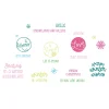 Sizzix Clear Stamps Set Warm Winter Wishes Sentiments By Catherine Pooler (18pk)