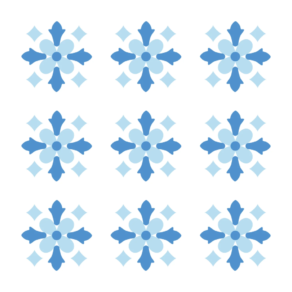 Sizzix Mini Layered Stencils Print + Pattern Fanciful Snowflakes (2pk)
