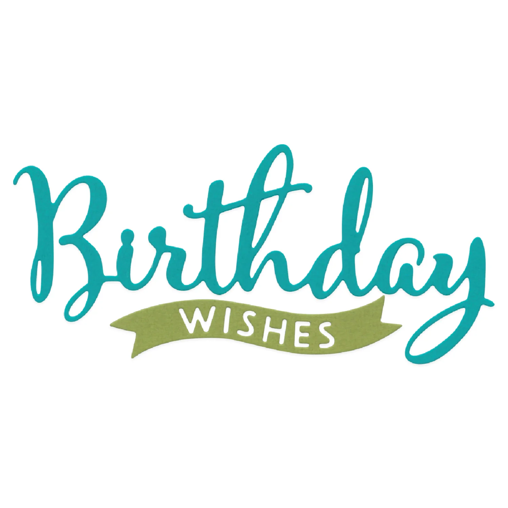 Sizzix Thinlits Die Set Grand Birthday Wishes (2pk)