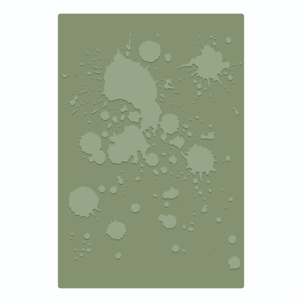 Sizzix Embossing Folder Vault Ink Splats by Tim Holtz